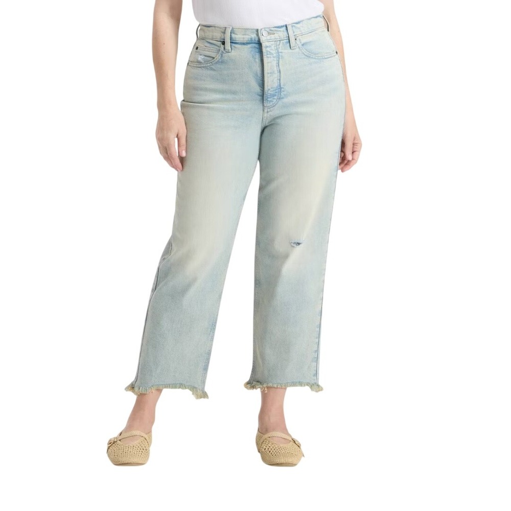 Universal Thread Women's Light Wash Highest Straight Ankle Jeans Size 6R